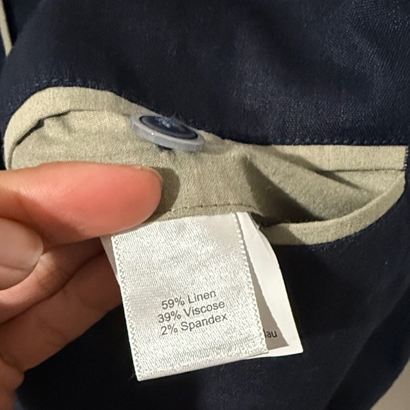 Joseph Abboud Modern Navy Linen/Viscose Blazer/jacket - Picture 8 of 8